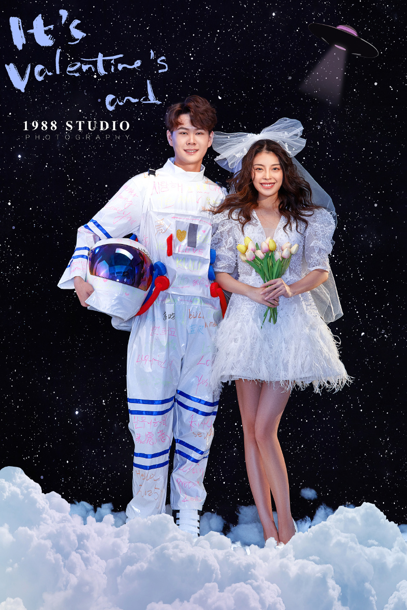 2021必拍太空人婚纱照想穿着宇航服带你私奔到月球