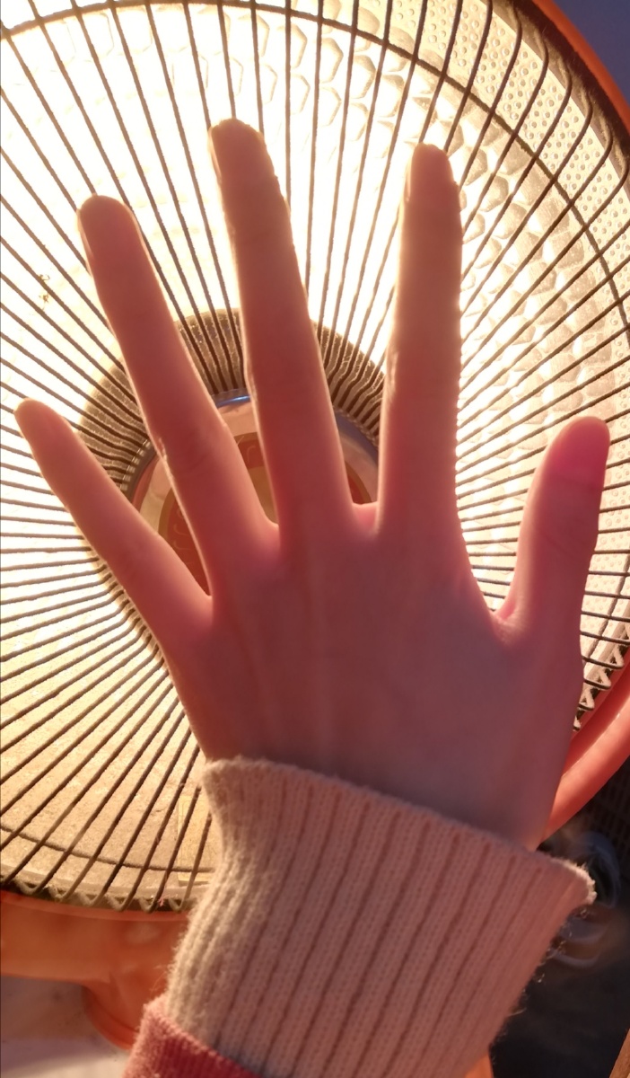 翻到一张以前拍的手的照片