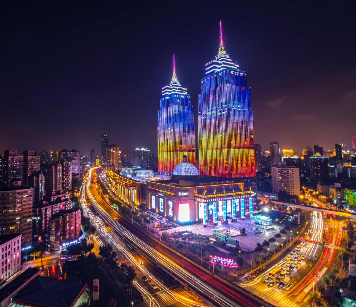 上海环球港夜景拍摄