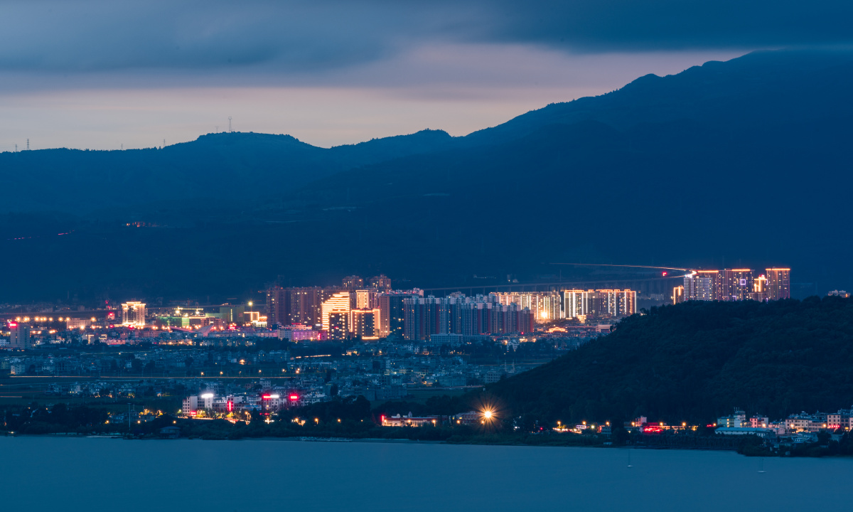 澄江县城夜景