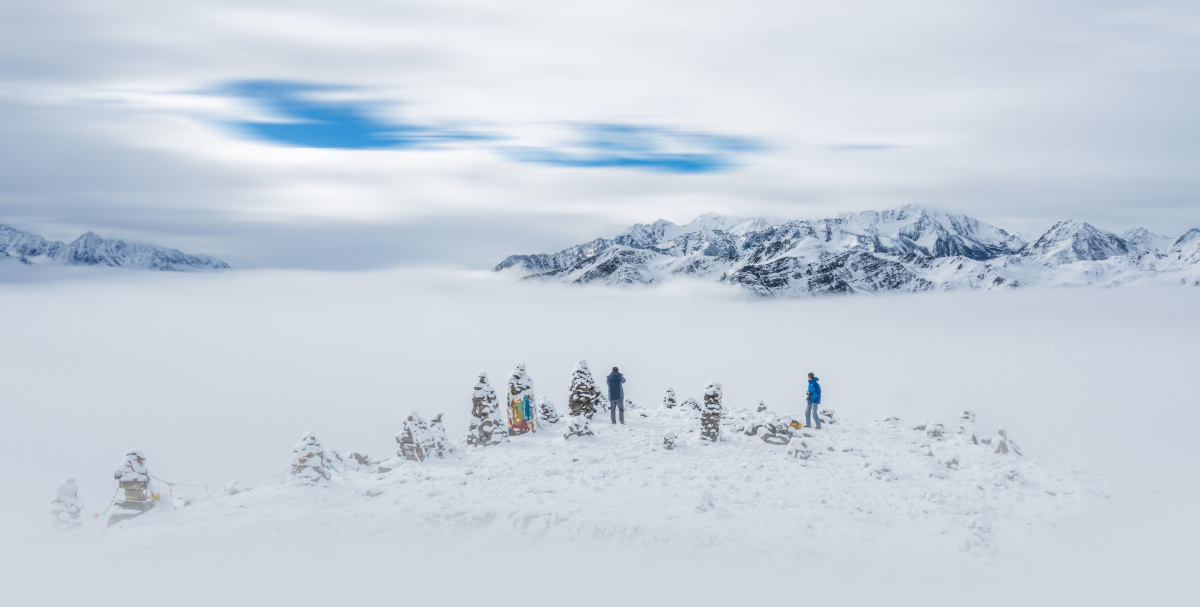 白色世界摄于子梅山观景台