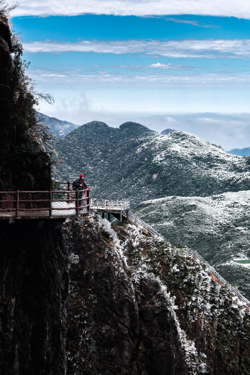郴州莽山五指峰雾凇