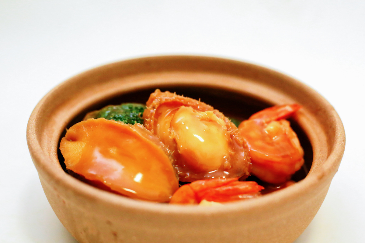 砂锅鲍鱼烹饪摄影本人食材大连鲜活5头鲍器材canoneos5dmarkiiief50mm