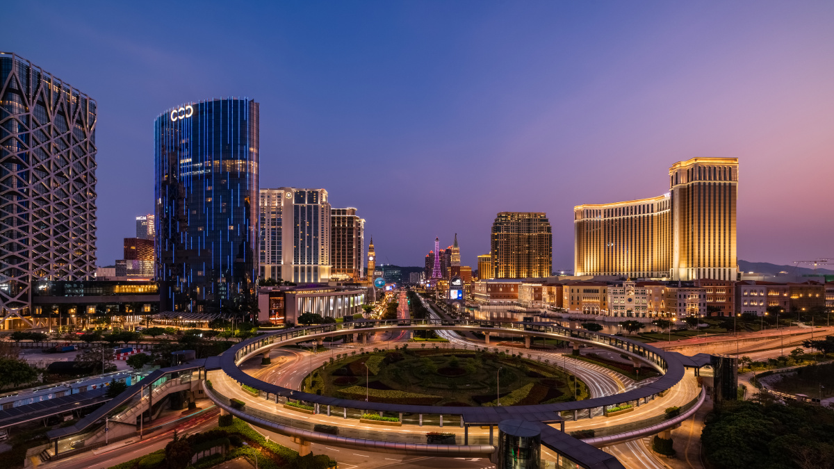 澳门金光大道黄昏