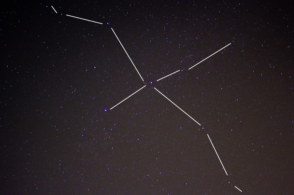 天鹅座 br /> 夏季银河中心,凌晨2点,只见天鹅不见银河.