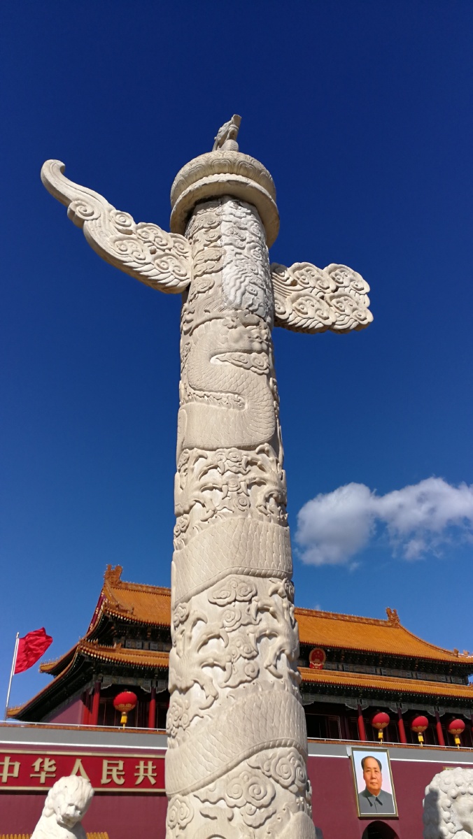 天安门前的华表