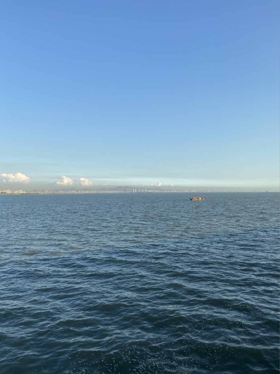 虎门有一个真正的海边在虎门其实也可以看到海边,就在沙角电厂这边