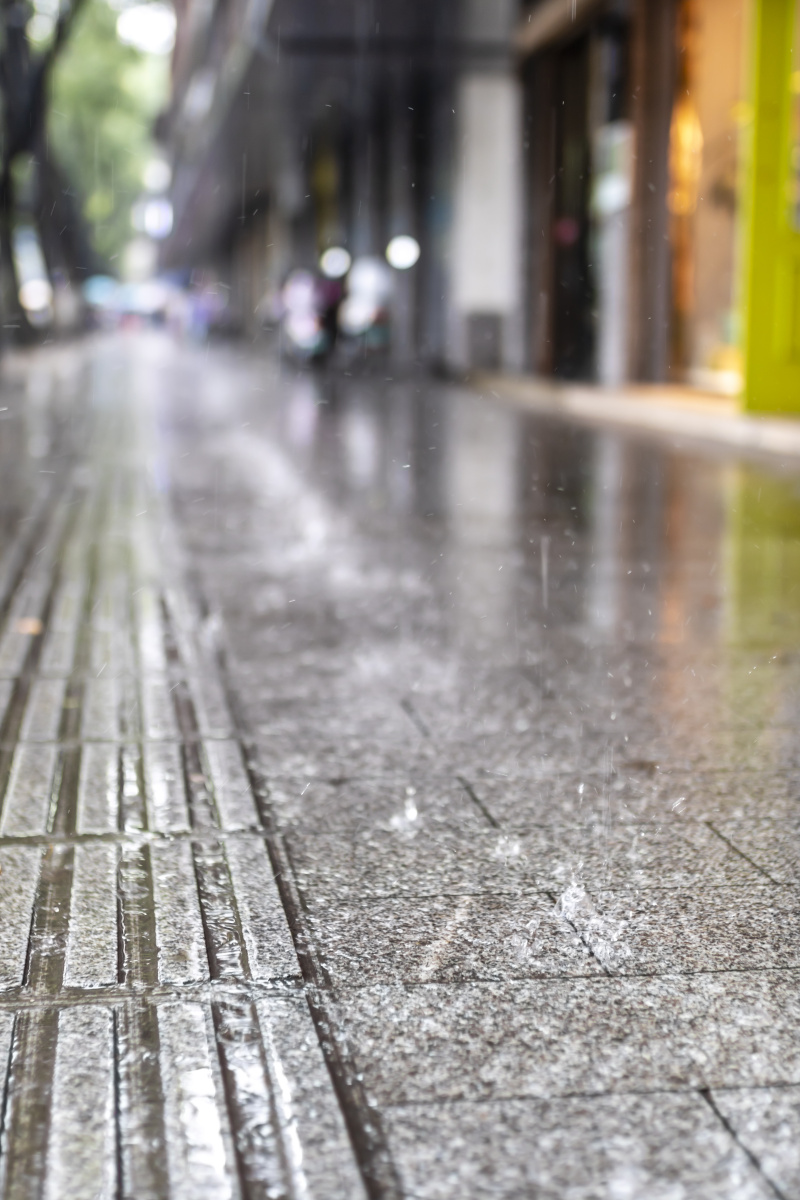 雨中的街道绍兴