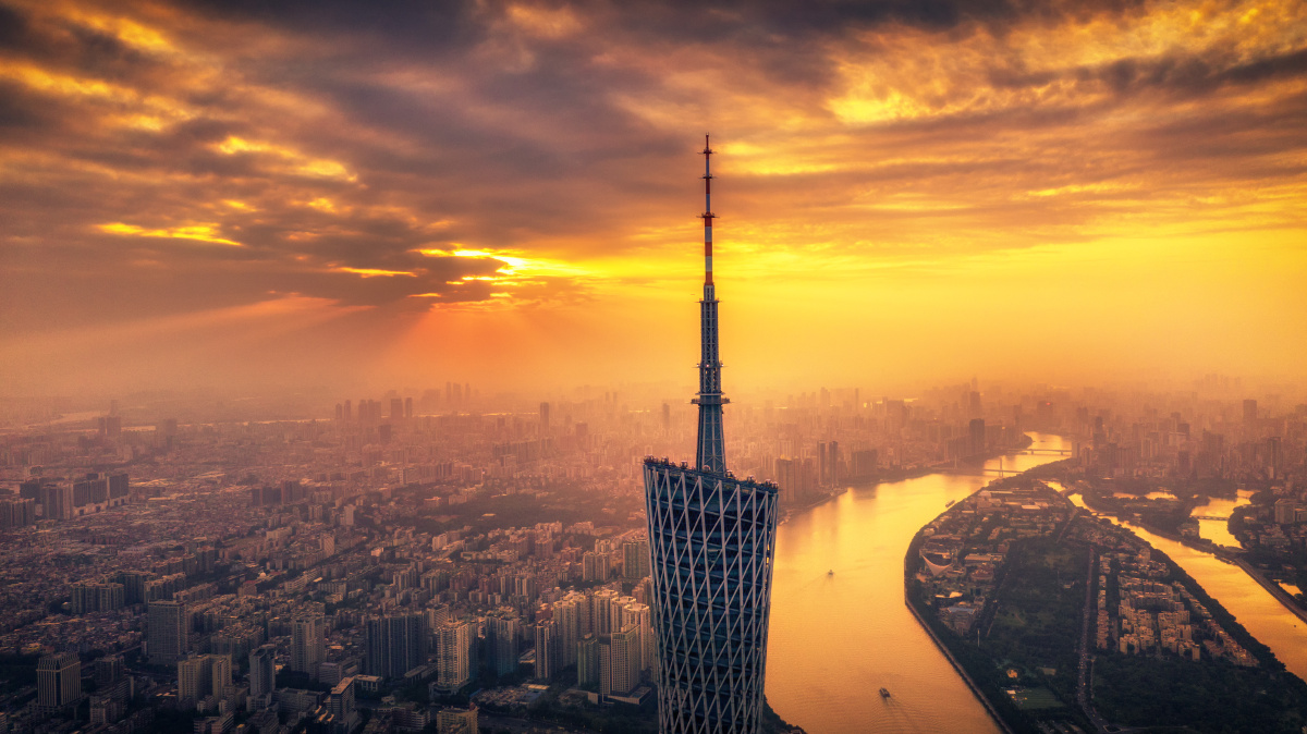 日落广州塔 - 子文视野 - 图虫