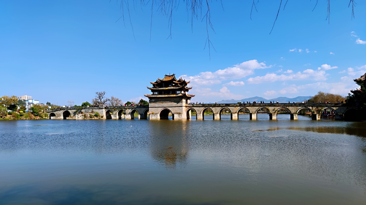 建水十七孔桥21年春节留念
