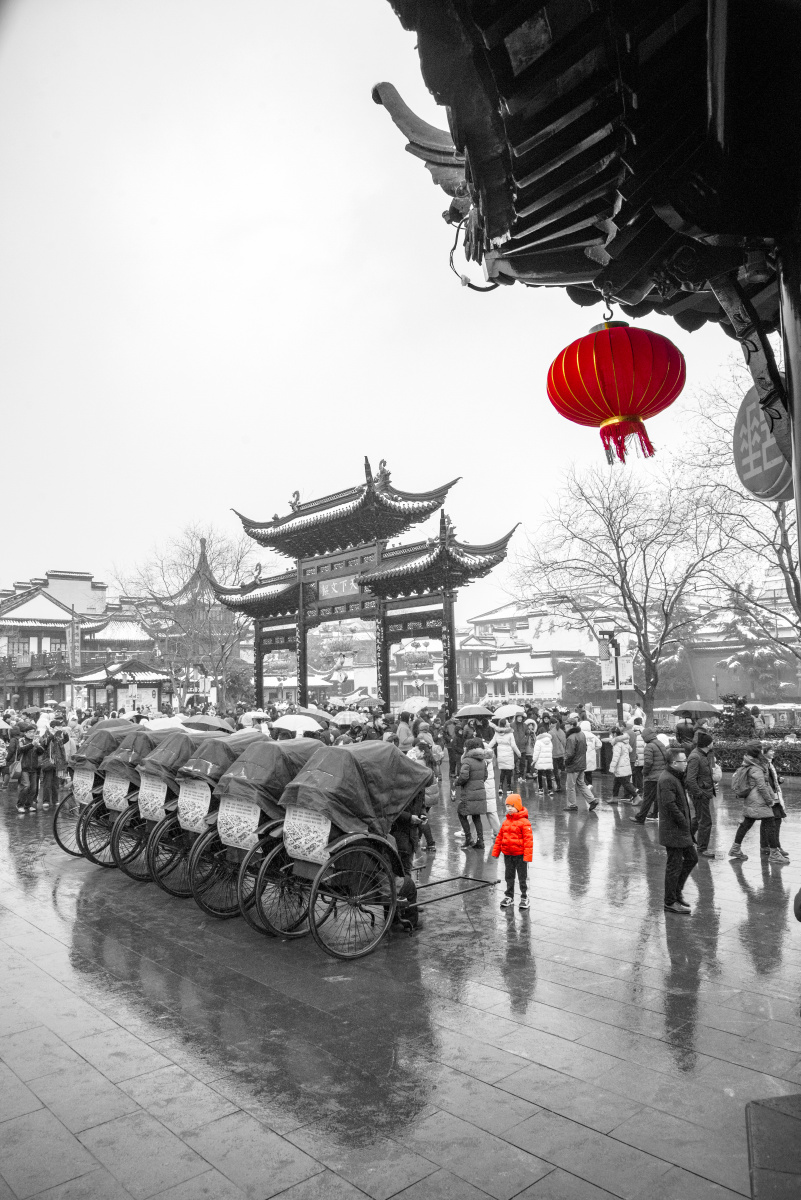 南京年前夫子庙景色迷人