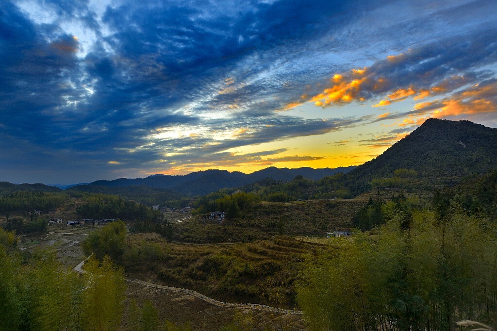 九仙山日落