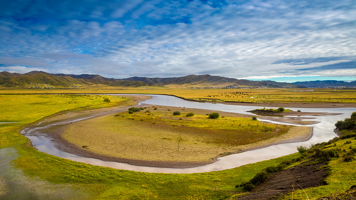 阿坝红原草原月亮湾 - 大楼 - 图虫网 - 优质摄影师交流社区