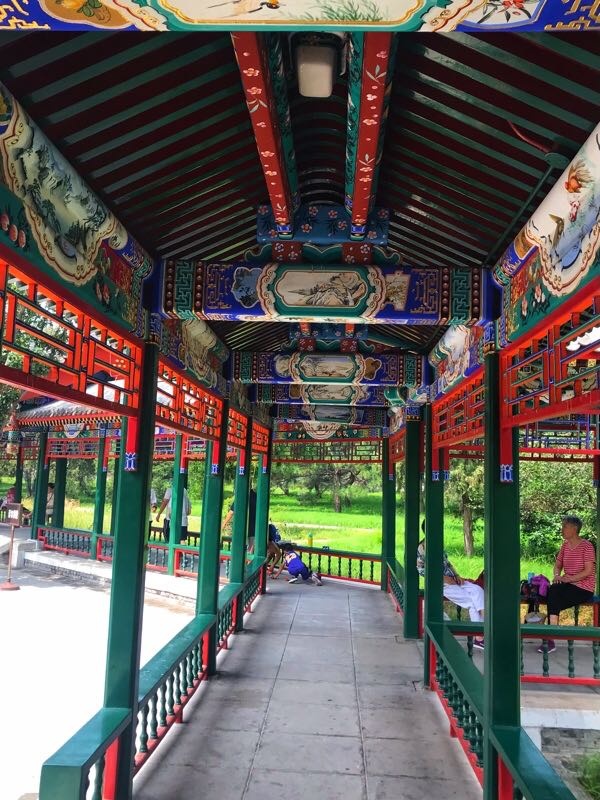 北京天坛公园长廊