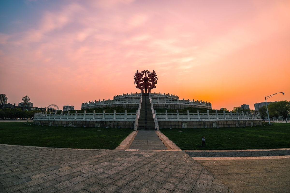 百家湖凤凰台的日落