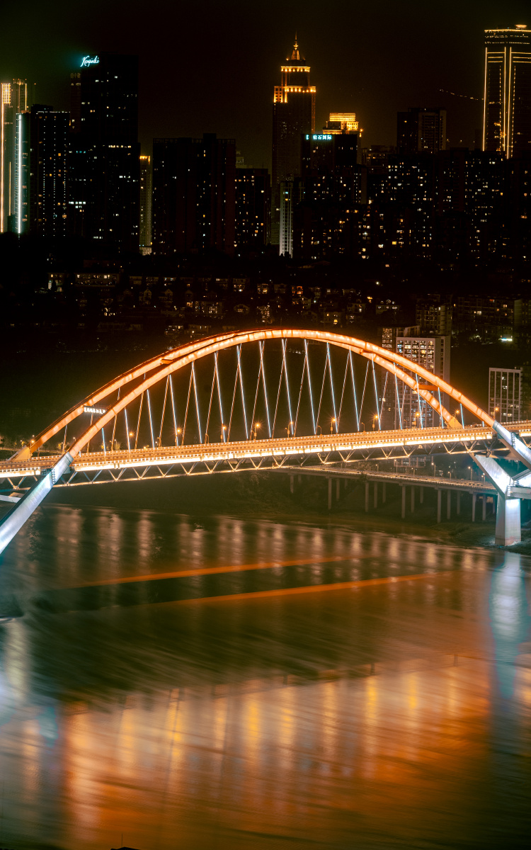 鹅岭公园眺望菜园坝