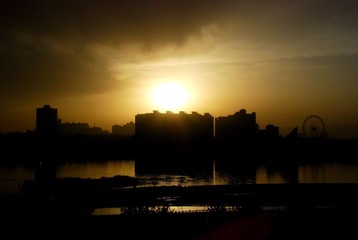 喀什夕陽