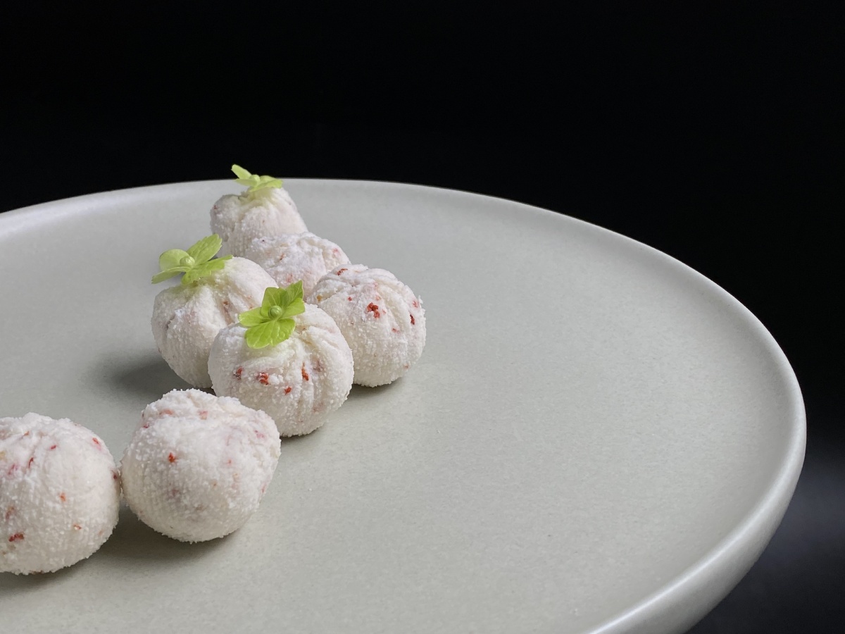 一道甜品,桂花酿杏仁豆腐