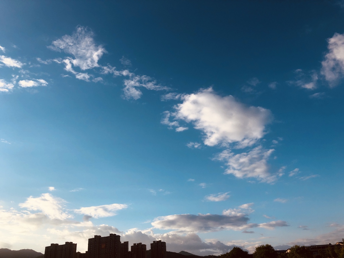 天气晴朗,阳光明媚