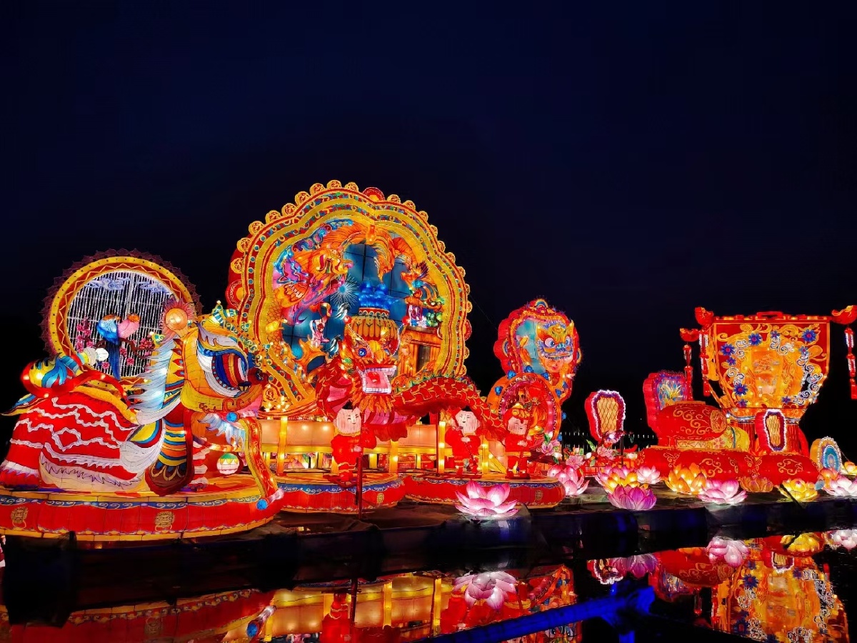 黑龙江龙沙公园彩灯会