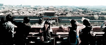 景山游客