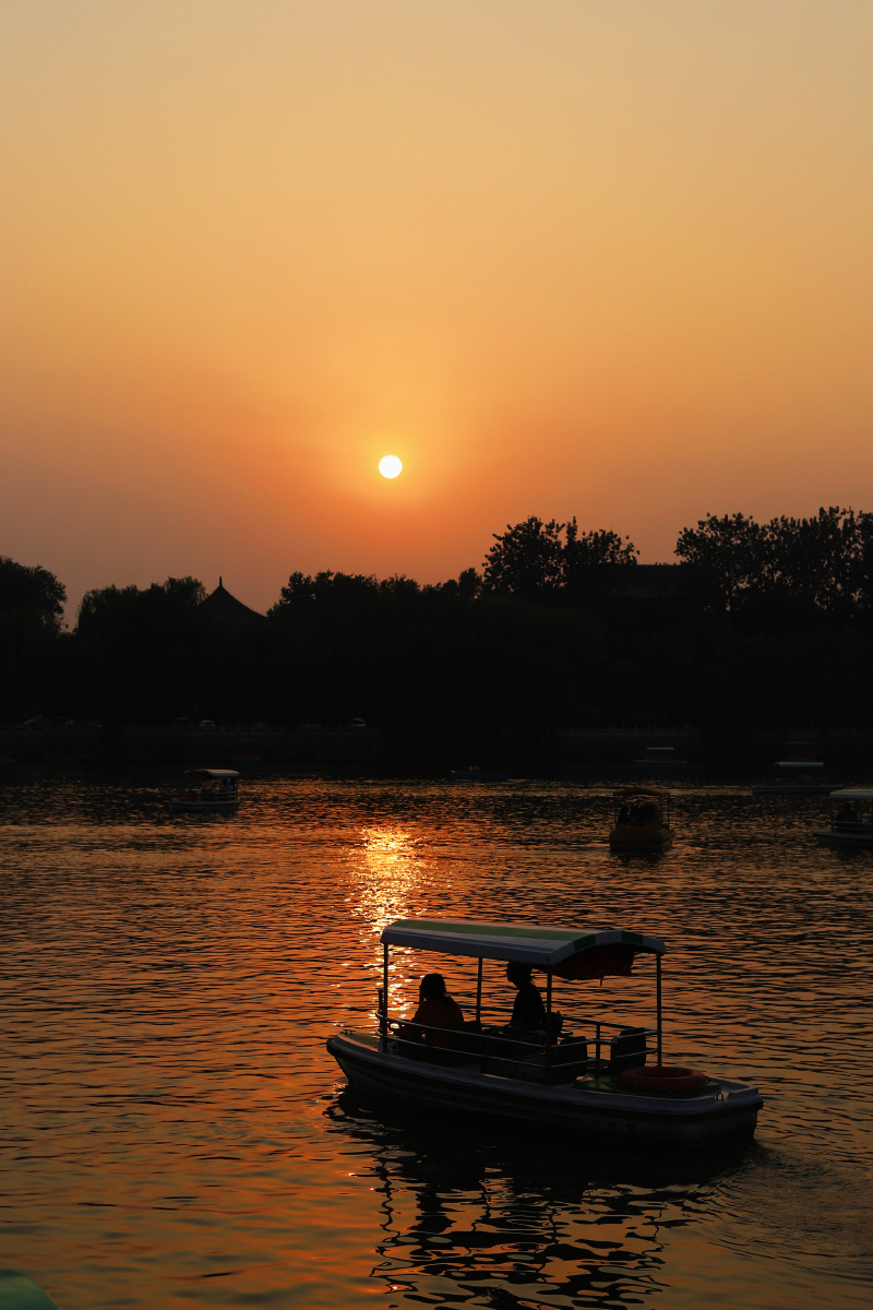 北海公园的日落