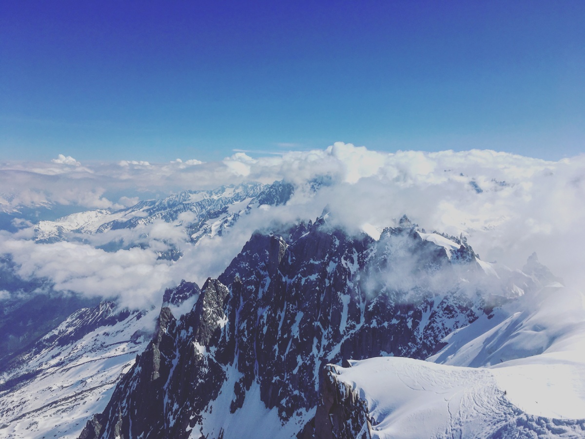我在法国看雪山霞慕尼勃朗峰