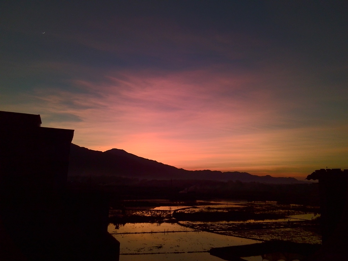 (二)乡村生活 夏天的晚霞
