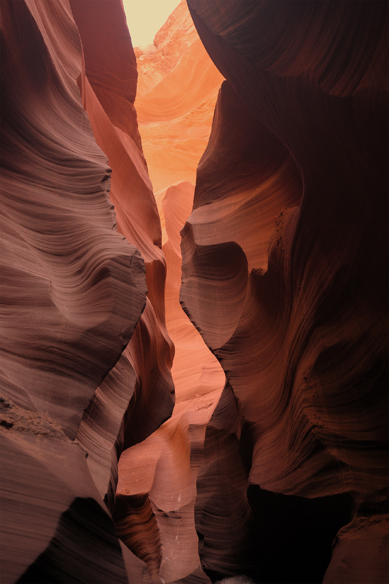 羚羊谷地形峡谷色彩美国旅行光影