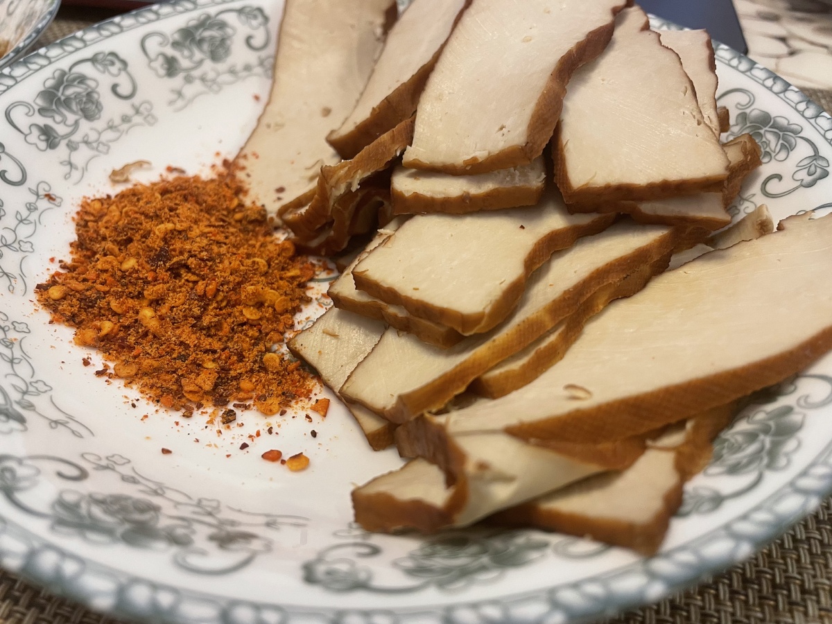 豆腐干宴原味干辣椒面红油藤椒