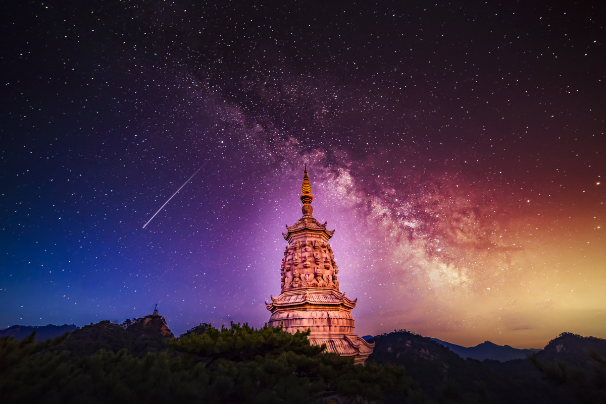 佛光普照星空银河 - 行摄图中 - 图虫