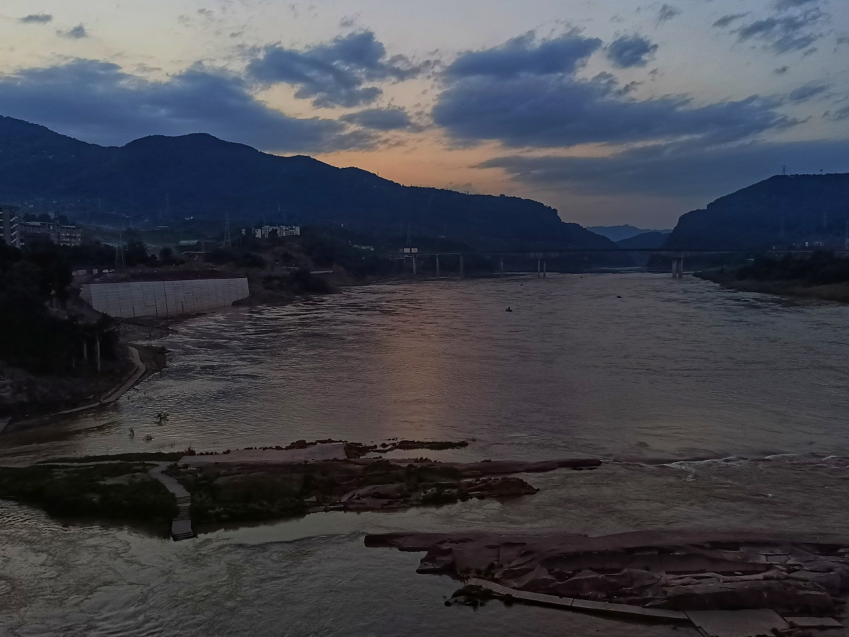 嘉陵江夕照(手机摄影) - 长江之子二 - 图虫