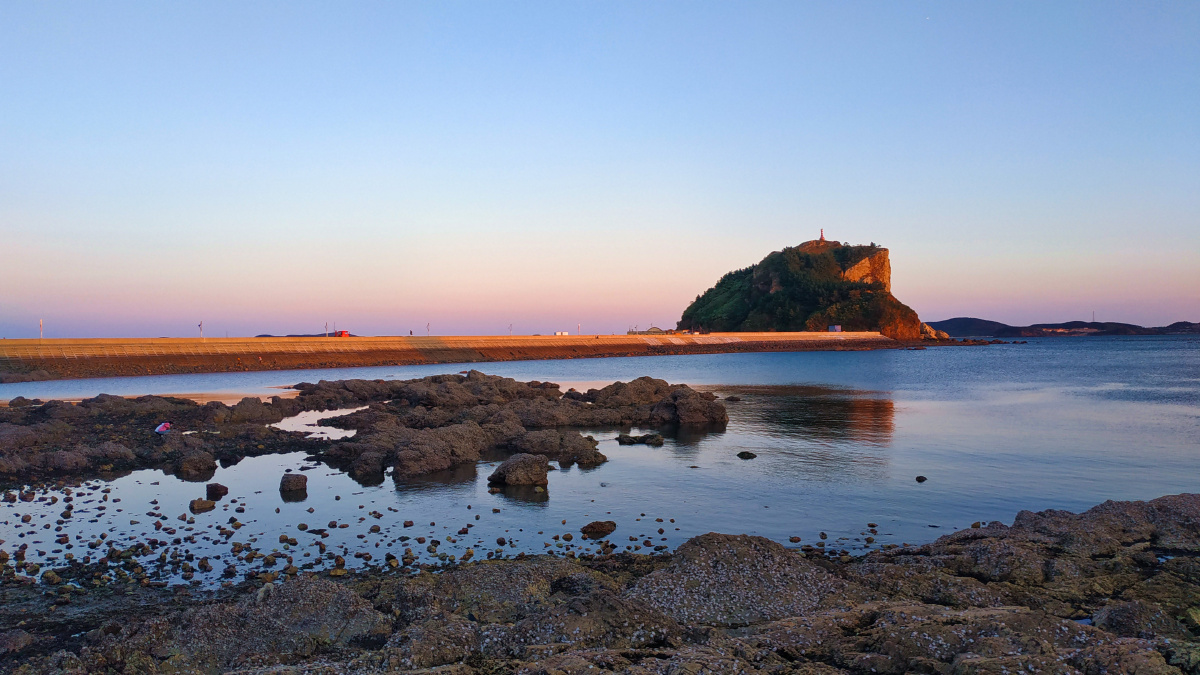 美丽的大长山岛金蟾港真的太形象了