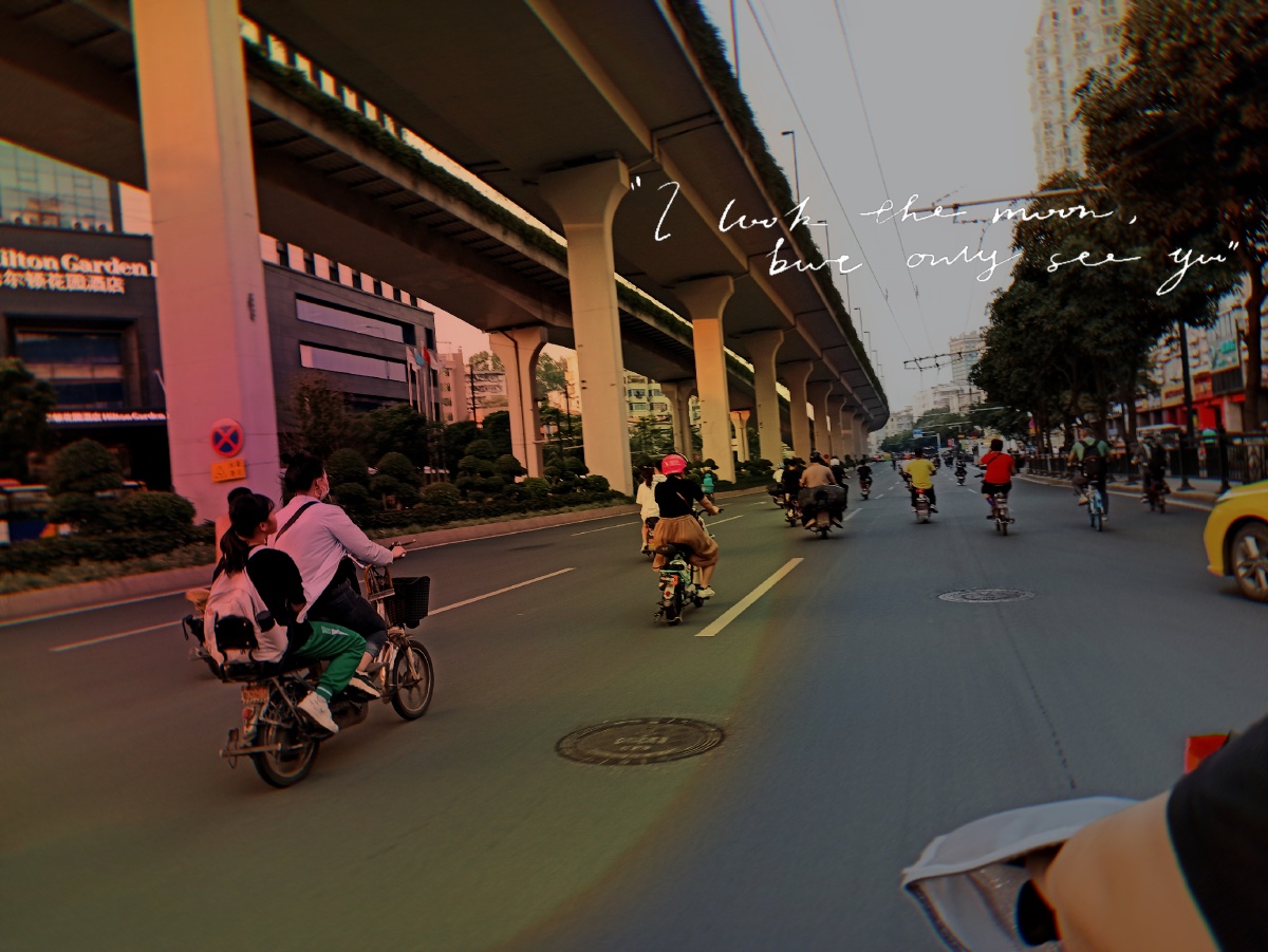 压马路的电动车们