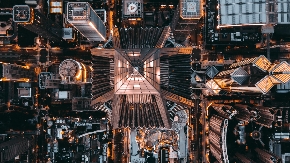 深圳地标平安大厦高空视角