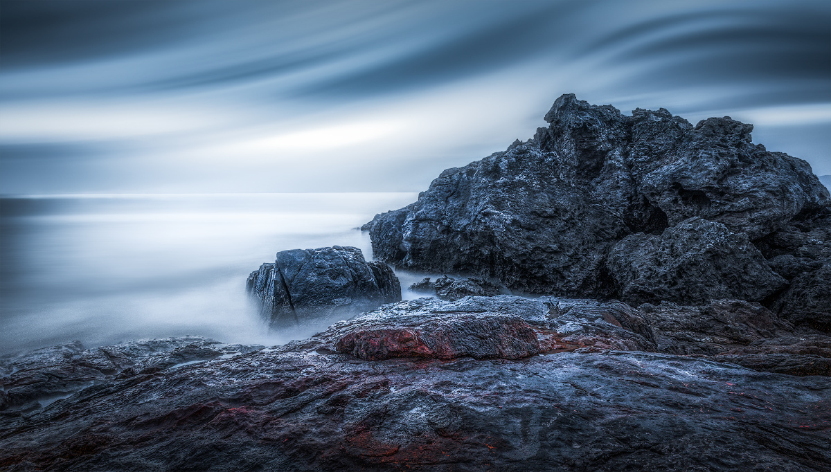 海之韵系列1家乡的那片海有时汹涌澎湃充满了热情当它平静时是多么的