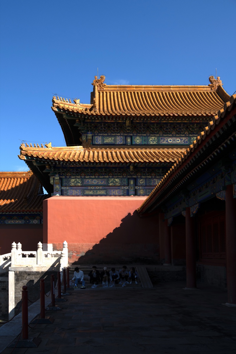 红墙黄瓦摄于北京故宫