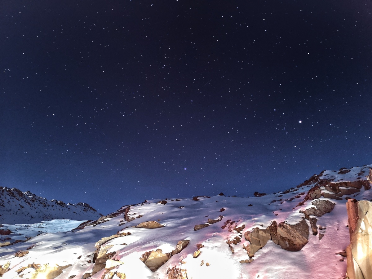川西高原巴郎山垭口星空
