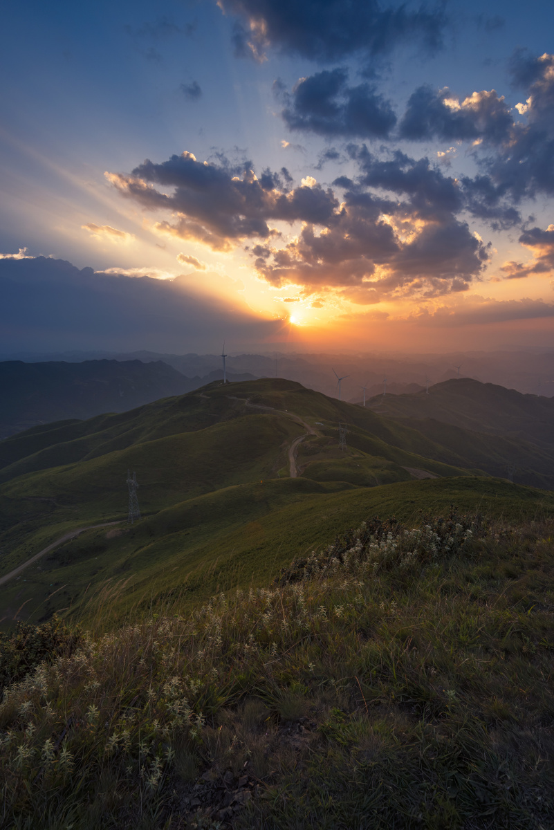 韭菜坪西门日落