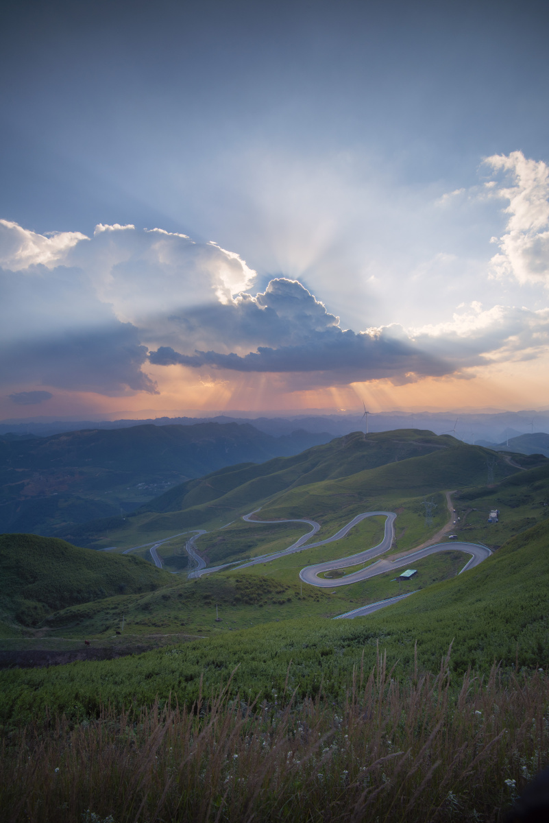 韭菜坪西门日落