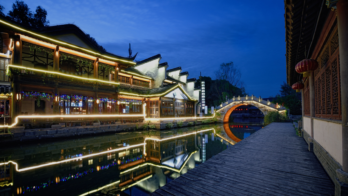 水街夜色-南京夫子庙 - 金湖雪龙