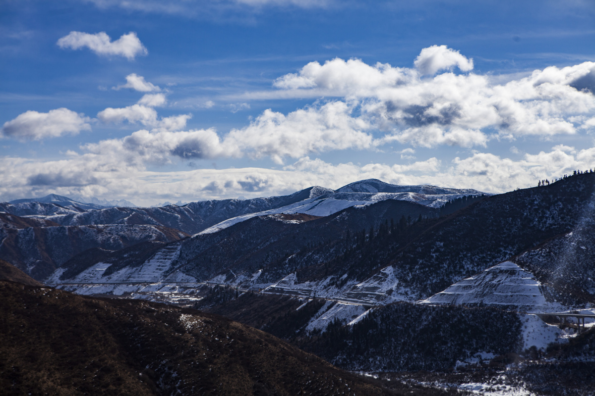 红原大草原12月的风景