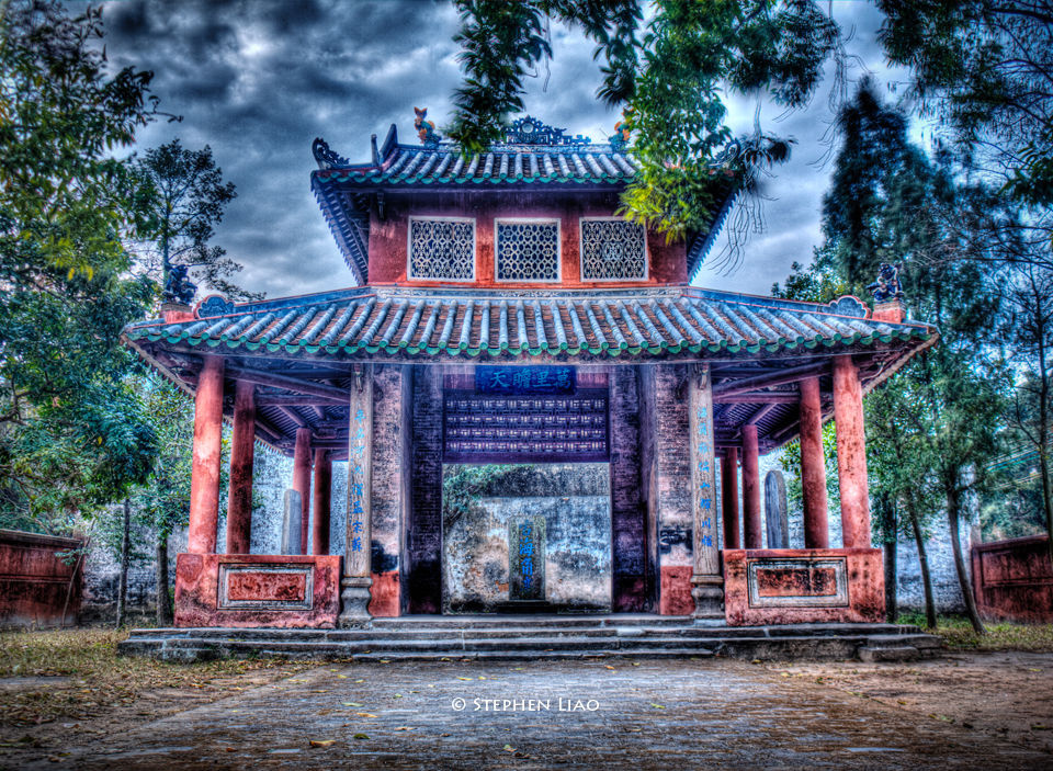 海角亭 br /> 2011年冬,携scarlett归家,重访离开了11年的母校.