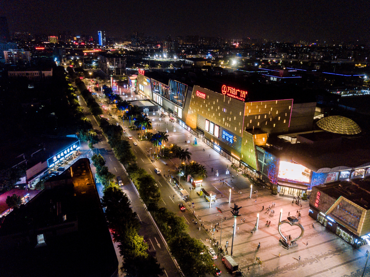广州白云万达广场夜景