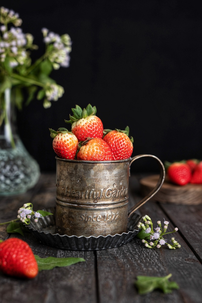 静物摄影是可可爱爱的草莓呀