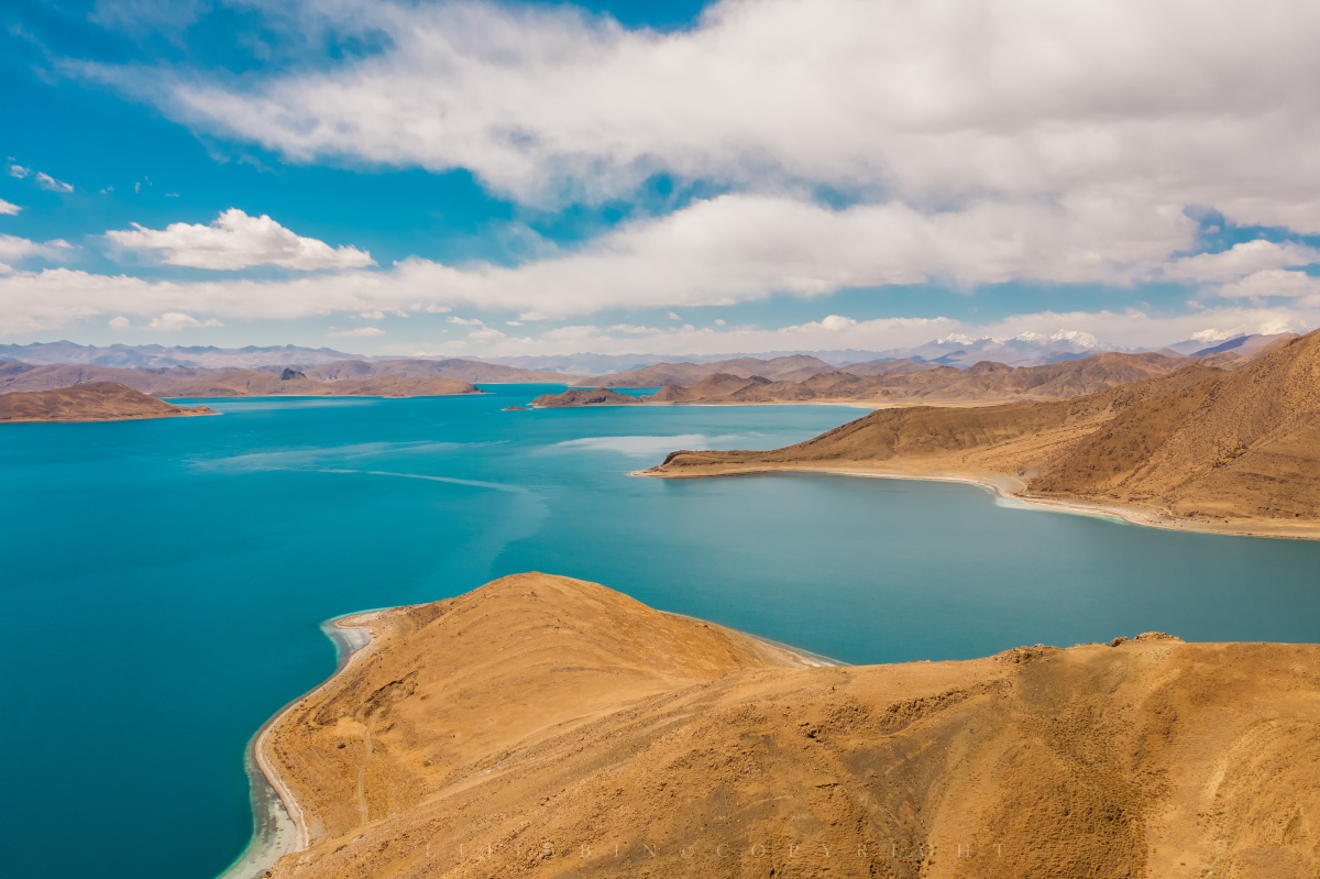 西藏世界第三极羊湖西藏三大圣湖之一