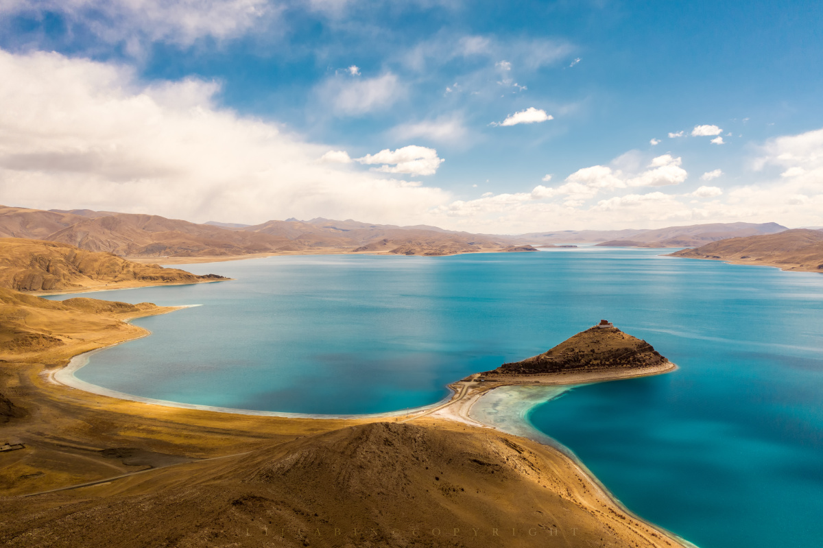 西藏世界第三极羊湖西藏三大圣湖之一