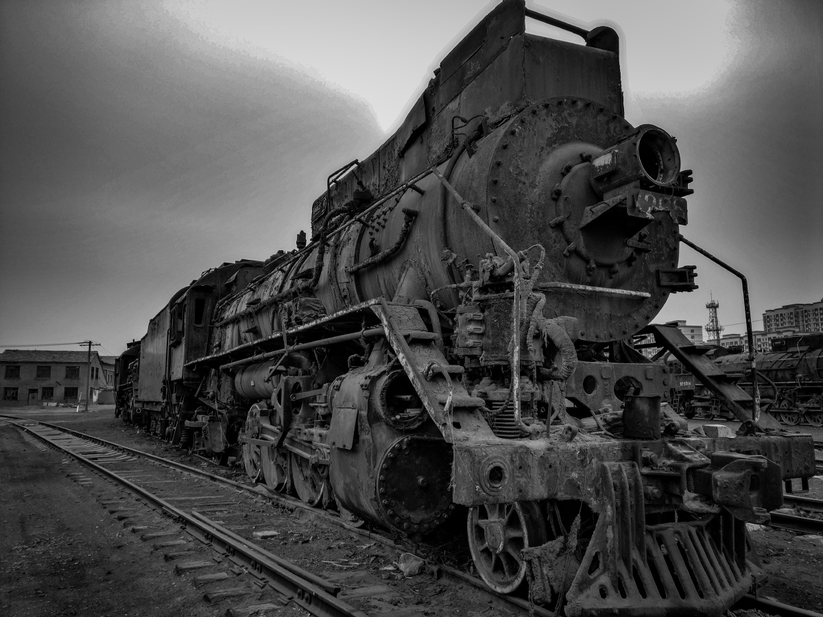 报废的蒸汽机车