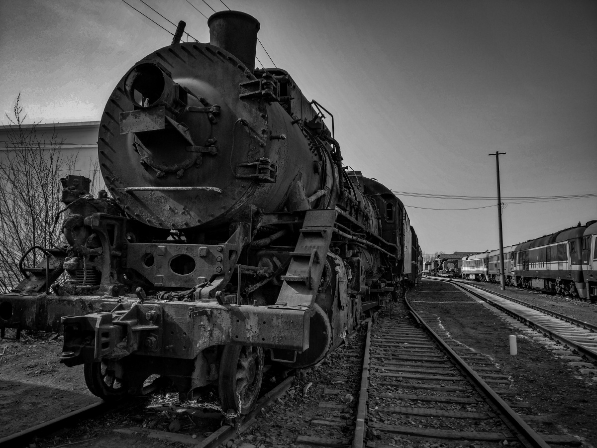 报废的蒸汽机车