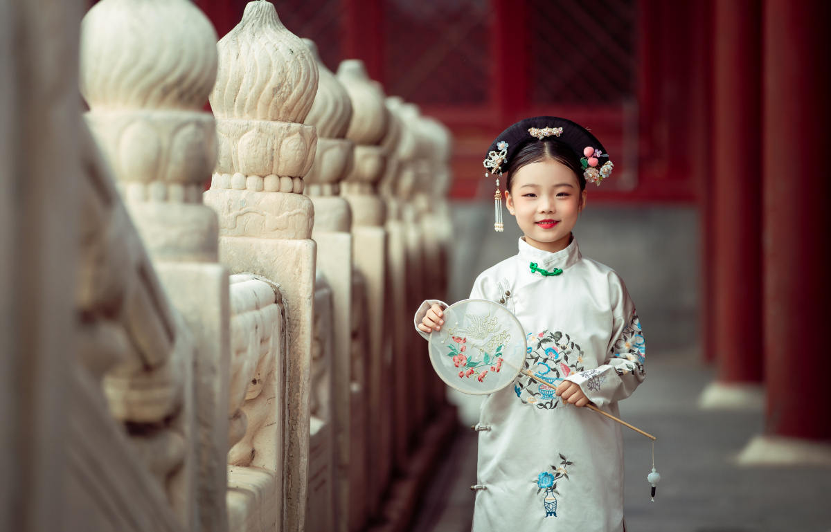 故宫古装儿童摄影这样的亲子照你们喜欢吗
